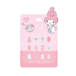 My Melody Blue False Nails with Jelly Adhesive Tabs