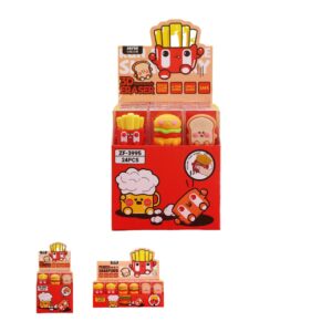 Happy Baking Series Eraser (2 Assorted Models: Mimi Bara, Fast Food)