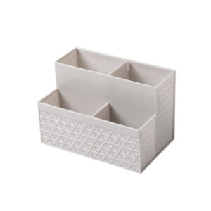 Waffle Pattern 4-Compartment Storage Box