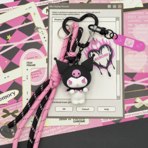 Kuromi Magic Party Collection Flame Keychain