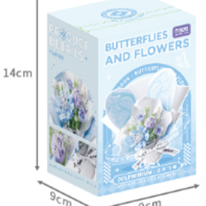 Butterflies & Flowers Building Blocks(Delphinium)