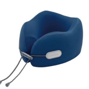 Drawstring Memory Foam Neck Pillow(Navy)