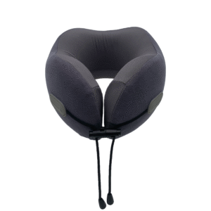 Drawstring Memory Foam Neck Pillow(Gray)