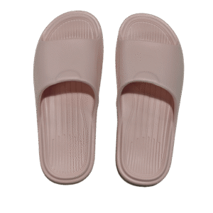 Women's Bathroom Slippers with Stripes(39-40,Pink)