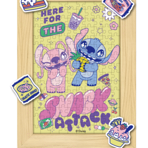 Disney Stitch Dinner Party Collection 100-Piece Framed Puzzle