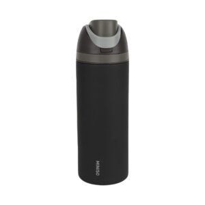 Dopamine Series Stainless Steel Insulated Bottle with Flip-Top Straw 720mL(Black)
