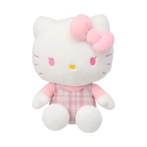 Hello Kitty Color Changing Collection 14in. Sitting-posture Plush Toy(JK Pink Check)