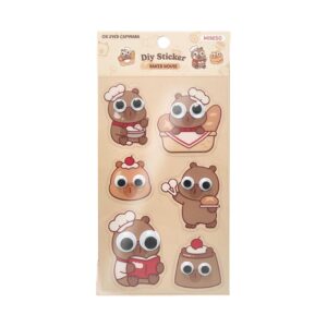 Happy Baking Collection Big Eye Cute Stickers(2 Assorted Models)(MIMIBARA）