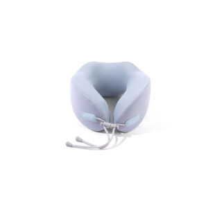 Cooling Drawstring Memory Foam Neck Pillow(Blue)