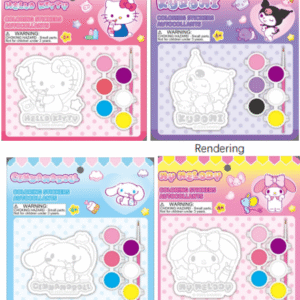 Hello Kitty and Friends Collection Coloring Plaster Sticker (4 Assorted Models)