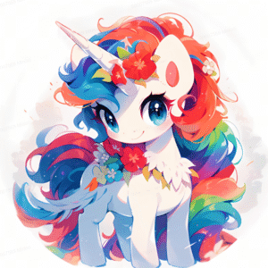 Round Diamond Framed Painting (Unicorn)