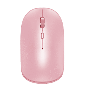 Metal Series Wireless Dual-Mode Silent Mouse Model: M09 (Pink)