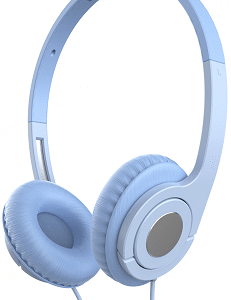 Macaron Series Wired Headphones Model: 12L18(Blue)