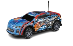 Alloy Graffiti Remote-Control Car(Blue)