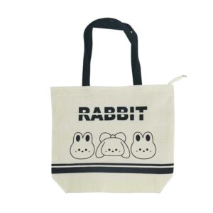 Black & White Rabbit Tote Bag