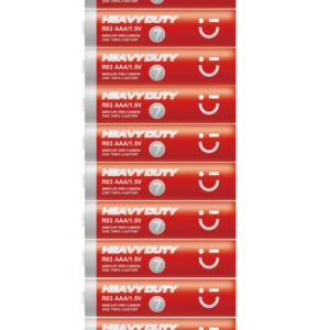 AAA Carbon Batteries (10 pcs) (Red)