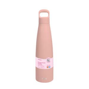 MINISO Colorful Series Double-Wall Insulated Bottle with Handle 500mL(Pink)
