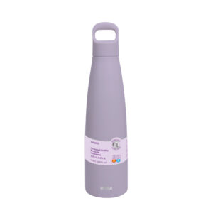 MINISO Colorful Series Double-Wall Insulated Bottle with Handle 500mL(Purple)