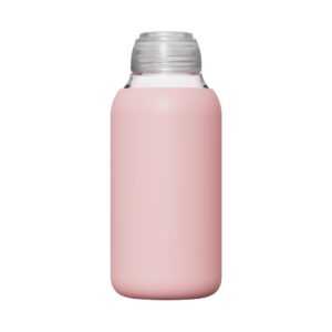 Colorful Glass Travel Water Bottle 500mL(Pink)