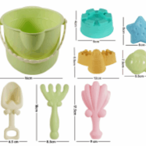 Wheat Straw Beach Set (Handled Bucket)