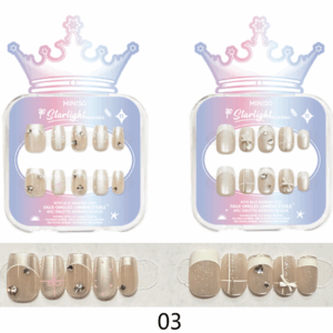 Crown Series False Nails with Jelly Adhesive Tabs(03)