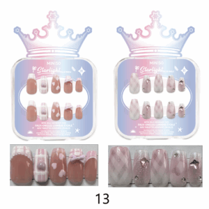 Crown Series False Nails with Jelly Adhesive Tabs(13)