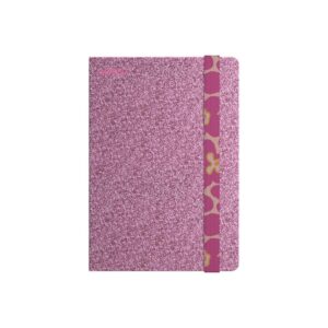 Glitter Series A5 PU Hardcover Book with Band (Pink) (80 Sheets)