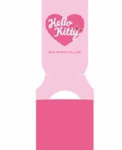 Hello Kitty and Friends Pink Collection Rectangle Folding Mirror Brush (Hello Kitty)