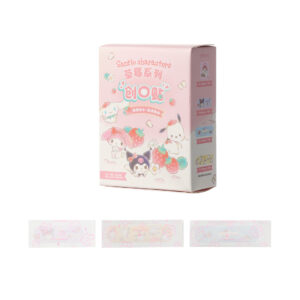 Hello kitty and Friends Strawberry Collection Waterproof Adhesive Bandages Set (40 pcs)