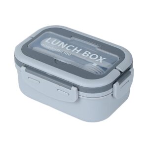 Premium Large Capacity Lunch Box with Handle 1650mL(Gray)