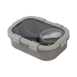 Large Capacity Compartment Lunch Box 1350mL(Brown)