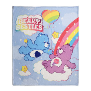 Care Bears Collection Larger Printed Throw Blanket(Blue)