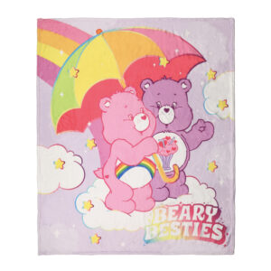 Care Bears Collection Larger Printed Throw Blanket(Purple)