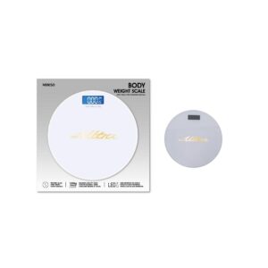 Tempered Glass Body Scale with Temperature Display Model: SCTZC-220420(White)