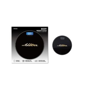 Tempered Glass Body Scale with Temperature Display Model: SCTZC-220420(Black)