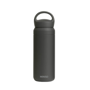 Solid Color Insulated Bottle with Handle 500 mL(Gray)