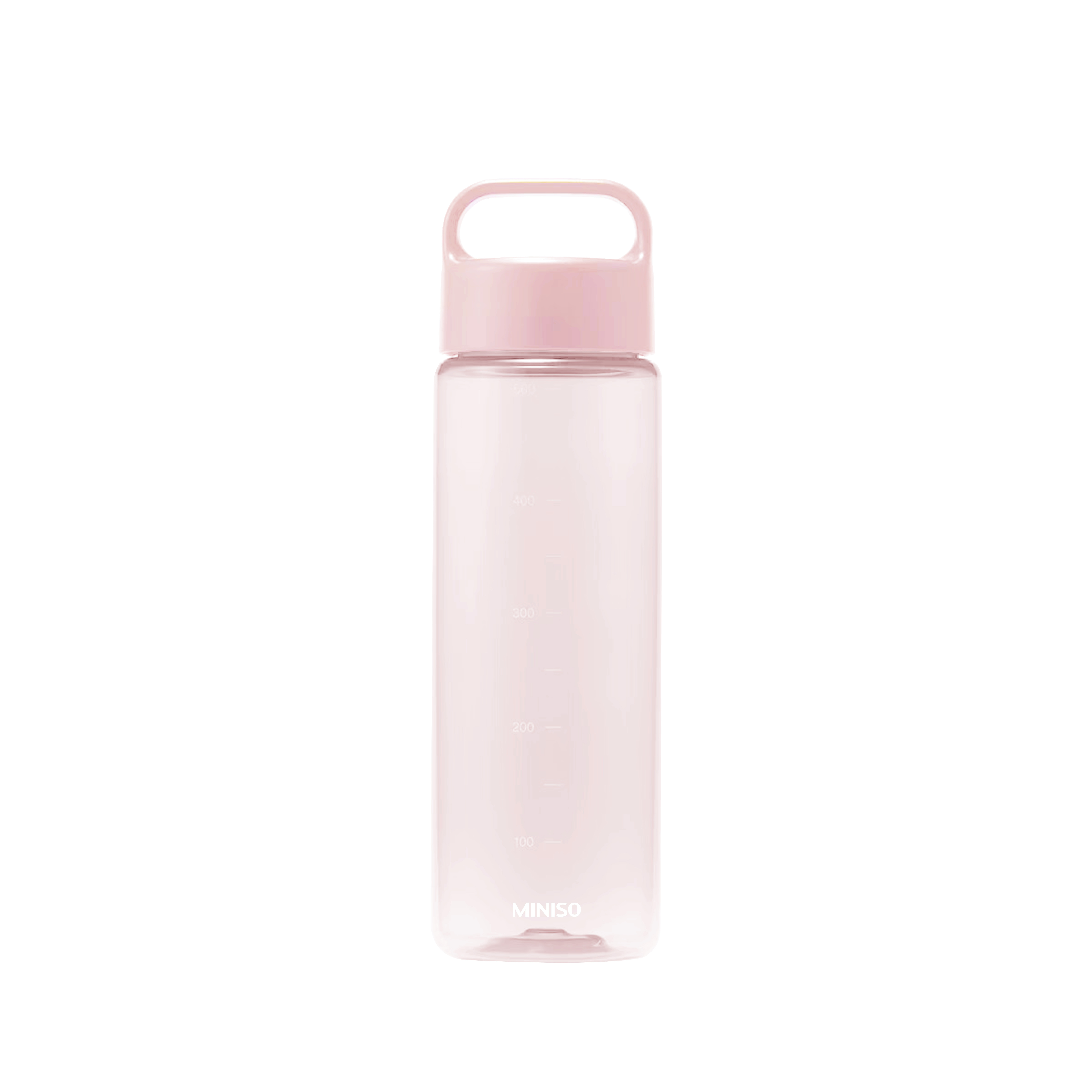 Solid Color Portable Plastic Bottle with Handle 500mL(Pink)