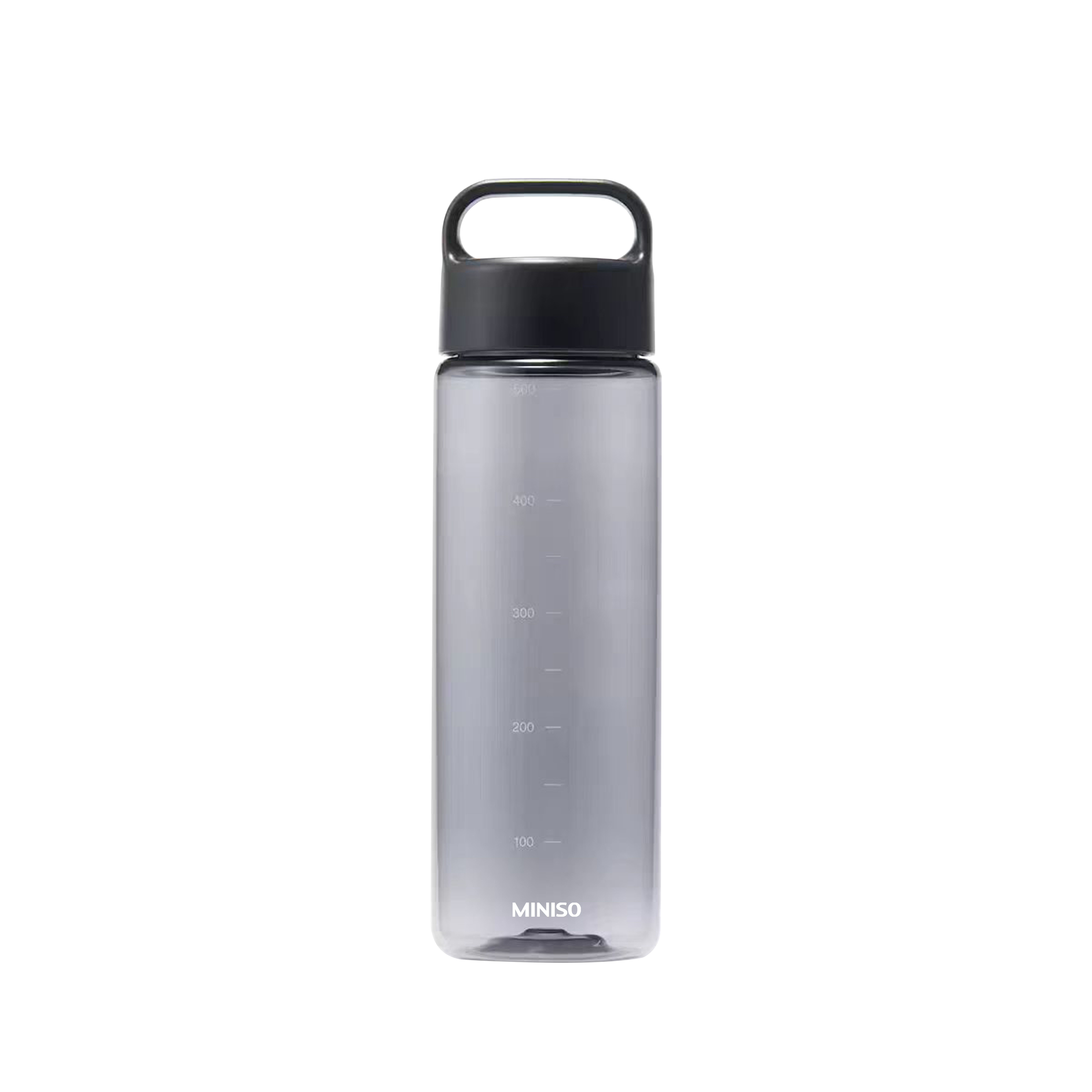 Solid Color Portable Plastic Bottle with Handle 500mL(Black)