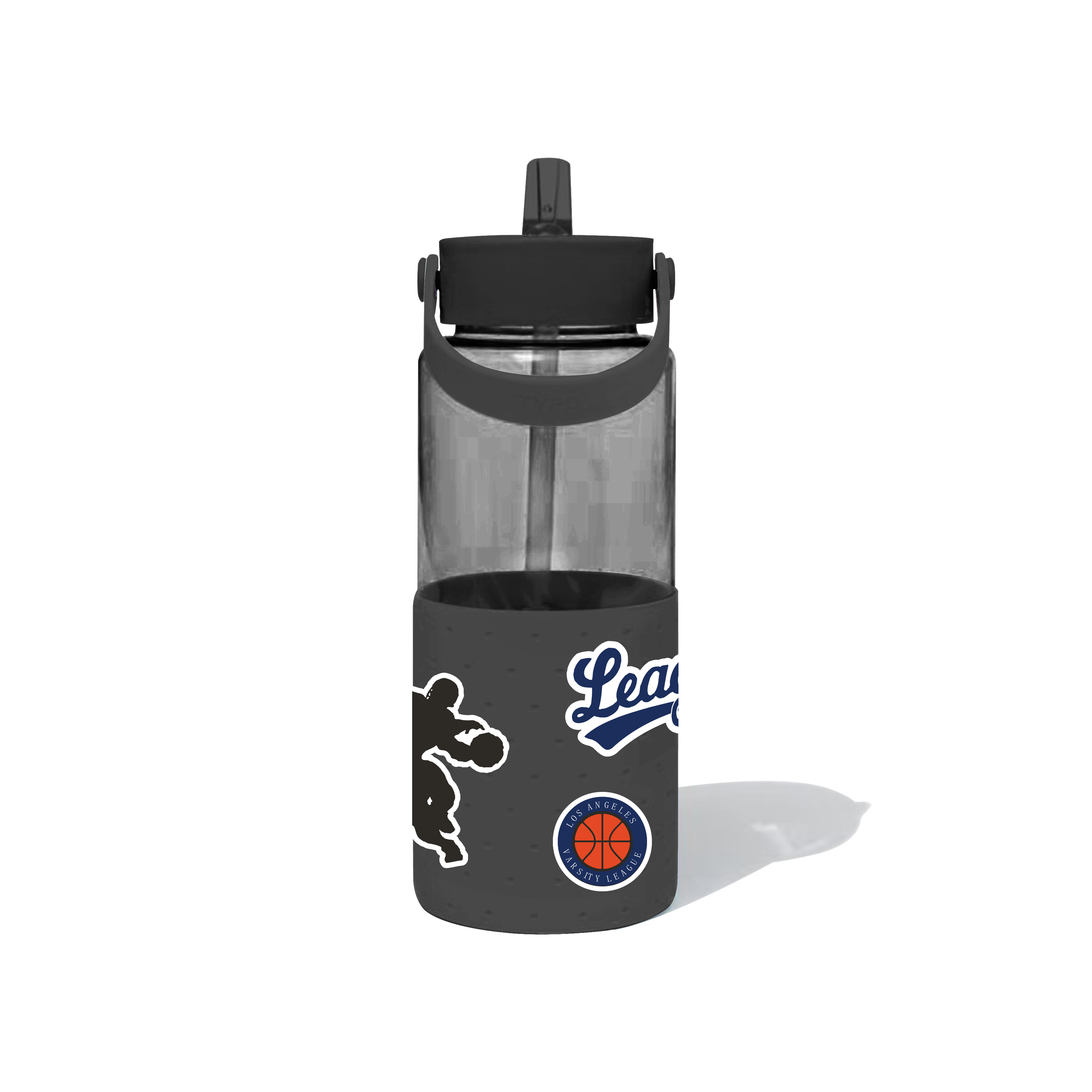 DIY Series Plastic Bottle with Handle 1100mL(Black)