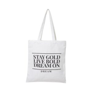 All Over Printed Letters Shopping Bag