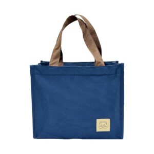 Classic Square Insulated Lunch Bag(Navy)