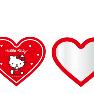 Hello Kitty Heart-Shaped Mirror Pendant