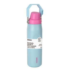 Large Capacity Double-Wall Stainless Steel Bottle with Handle 840mL(Light Blue)