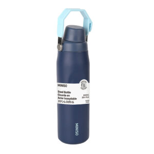 Large Capacity Double-Wall Stainless Steel Bottle with Handle 840mL(Deep Blue)