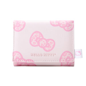 Hello Kitty Leopard Print Bowknot Wallet (Pink)