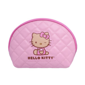 Hello Kitty Leopard Print Shell-Shaped Cosmetic Bag(Pink)