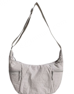 City Series Large Dumpling-Shaped Crossbody Bag(Light Gray)