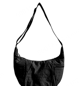 City Series Large Dumpling-Shaped Crossbody Bag(Black)