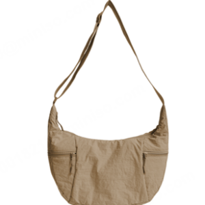 City Series Large Dumpling-Shaped Crossbody Bag(Light Coffee)