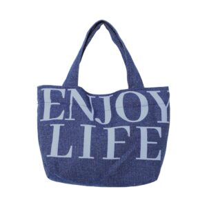 Alphabet Series Denim Mini Crossbody Bag(Dark Blue)